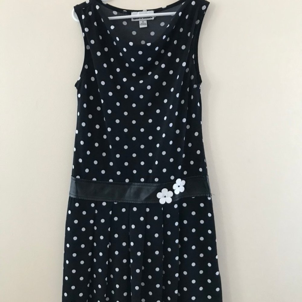 amy's closet girls polka dot dress